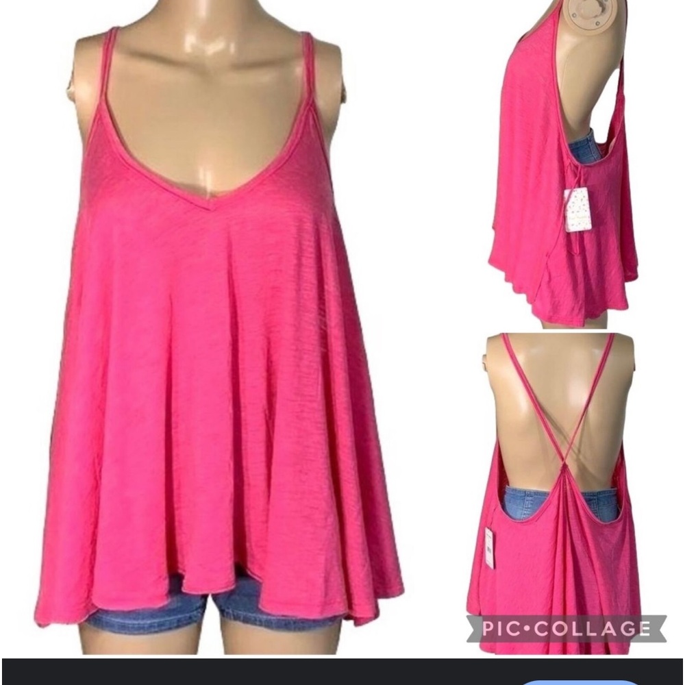 pink tank top